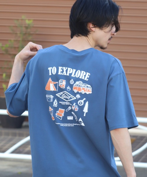 GERRY(ジェリー)の「【GERRY/ジェリー】アソート バックプリント 半袖Tシャツ(Tシャツ/カットソー・メンズ・ブルー系1/ホワイト系4/ブラック系1/ブラック系3/グレー系1/ブルー系3/ホワイト系3/ブラック系2/ブラック系4/ブルー系2/ブルー系4/ホワイト系1/ホワイト系2/グレー系2/グレー系3/グレー系4・M/L/LL)」の15枚目の写真