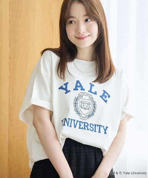 coen(コーエン)の「アソートカレッジロゴ プリントTシャツ(Tシャツ/カットソー・レディース・ケリーグリーン/ライトグレー/オフホワイト/ナチュラル・M/L)」の1枚目の写真