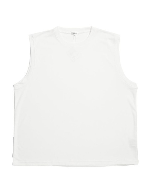 PIMLICO（ピムリコ）の「パックTシャツ ノースリーブ 3枚セット 無地 タンクトップ メンズ 大きいサイズ 3Pセット パック入り DRY メッシュ クルーネック カットソー インナー 一枚で着れる ピムリコ（Tシャツ/カットソー・メンズ・ホワイト/ブラック・X3(6L～7L)/X2(4L～5L)/X5(9L～10L)/X4(8L～9L)/X1(3L～4L)）」の21枚目の写真