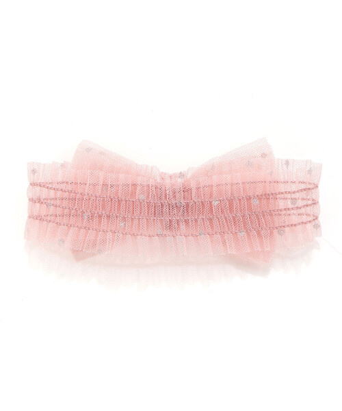 SLAP SLIP BABY(スラップスリップベビー)の「リボンチュールヘアバンドベビー(その他ベビー用品・キッズ・ピンク/ホワイト/イエロー・FREE)」の9枚目の写真