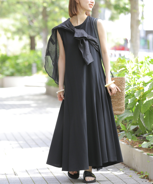 JOURNAL STANDARD relume(ジャーナルスタンダード レリューム)の「《WEB限定追加》コットンマーメイドラインワンピース(ワンピース・レディース・ブラック・FREE)」の17枚目の写真