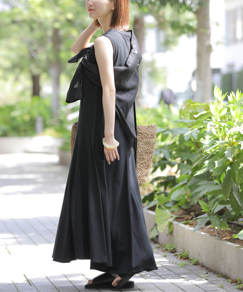 JOURNAL STANDARD relume(ジャーナルスタンダード レリューム)の「《WEB限定追加》コットンマーメイドラインワンピース(ワンピース・レディース・ブラック・FREE)」の20枚目の写真