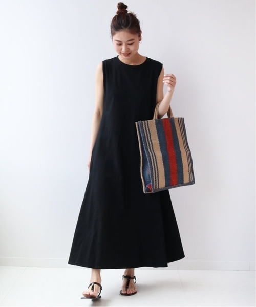 JOURNAL STANDARD relume(ジャーナルスタンダード レリューム)の「《WEB限定追加》コットンマーメイドラインワンピース(ワンピース・レディース・ブラック・FREE)」の2枚目の写真