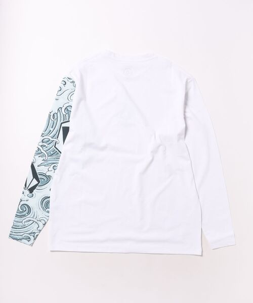 VOLCOM(ボルコム)の「VOLCOM/ボルコム UVケアラッシュガード 長袖 NOZAKA LS RASH TEE VLY261021(ラッシュガード・メンズ・ホワイト×ブラック/ブラック×ホワイト・L/M)」の3枚目の写真