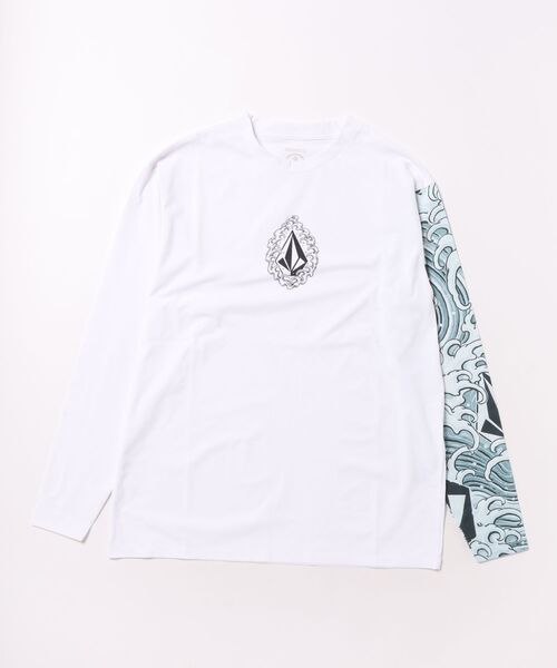 VOLCOM(ボルコム)の「VOLCOM/ボルコム UVケアラッシュガード 長袖 NOZAKA LS RASH TEE VLY261021(ラッシュガード・メンズ・ホワイト×ブラック/ブラック×ホワイト・L/M)」の15枚目の写真
