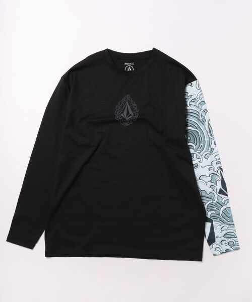 VOLCOM(ボルコム)の「VOLCOM/ボルコム UVケアラッシュガード 長袖 NOZAKA LS RASH TEE VLY261021(ラッシュガード・メンズ・ホワイト×ブラック/ブラック×ホワイト・L/M)」の10枚目の写真