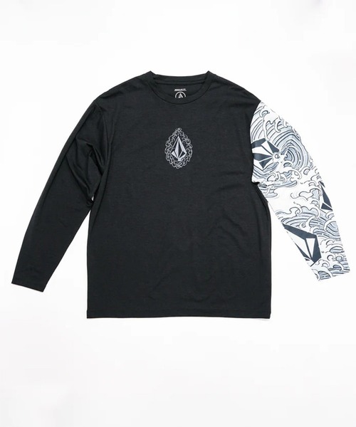 VOLCOM(ボルコム)の「VOLCOM/ボルコム UVケアラッシュガード 長袖 NOZAKA LS RASH TEE VLY261021(ラッシュガード・メンズ・ホワイト×ブラック/ブラック×ホワイト・L/M)」の16枚目の写真