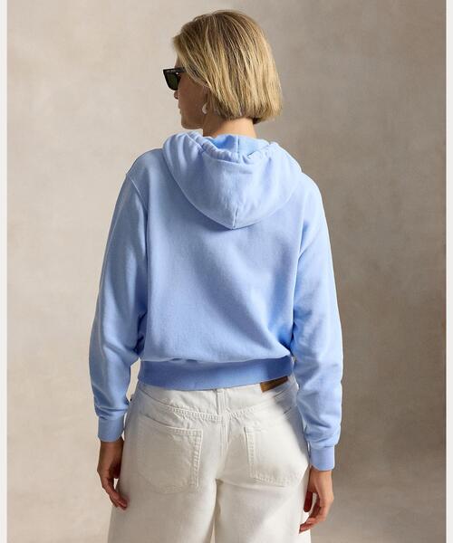 POLO RALPH LAUREN（ポロ ラルフ ローレン）の「ライトウェイト フリース フルジップ フーディ（パーカー・レディース・ブルー・S/M/L）」の7枚目の写真