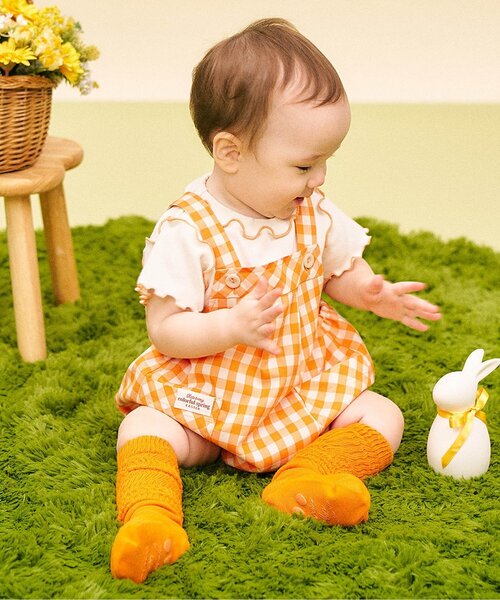 apres les cours(アプレレクール)の「little bunny ベビールーズソックス(ベビーシューズ/ベビーソックス・キッズ・グリーン/オレンジ・9/12)」の10枚目の写真