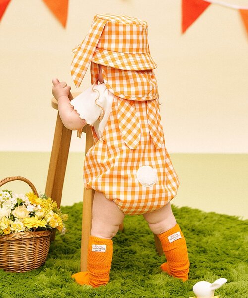 apres les cours(アプレレクール)の「little bunny ベビールーズソックス(ベビーシューズ/ベビーソックス・キッズ・グリーン/オレンジ・9/12)」の8枚目の写真