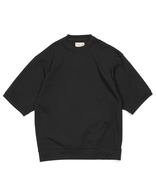 The DUFFER of ST.GEORGE(ザダファーオブセントジョージ)の「【WEB限定アイテム】「AIR FLEX」HONEYCOMB 3/4 SLEEVE RELAX TEE :高収縮機能素材「エアフレックス」5分袖 ハニカム リラックスTEE(Tシャツ/カットソー・メンズ・ブラック/ホワイト・SMALL/MEDIUM/LARGE/X-LARGE)」の10枚目の写真