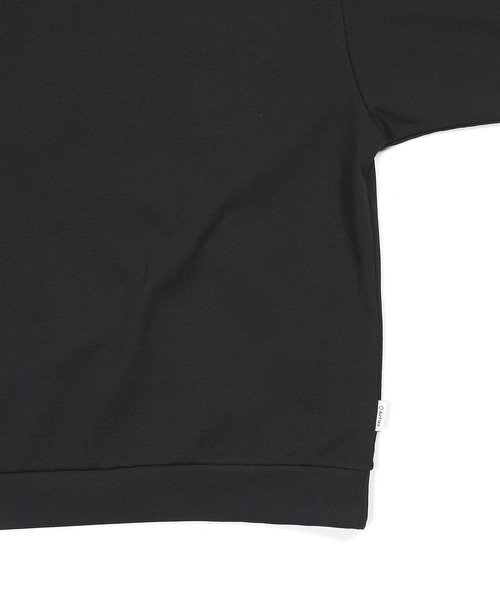 The DUFFER of ST.GEORGE(ザダファーオブセントジョージ)の「【WEB限定アイテム】「AIR FLEX」HONEYCOMB 3/4 SLEEVE RELAX TEE :高収縮機能素材「エアフレックス」5分袖 ハニカム リラックスTEE(Tシャツ/カットソー・メンズ・ブラック/ホワイト・SMALL/MEDIUM/LARGE/X-LARGE)」の13枚目の写真