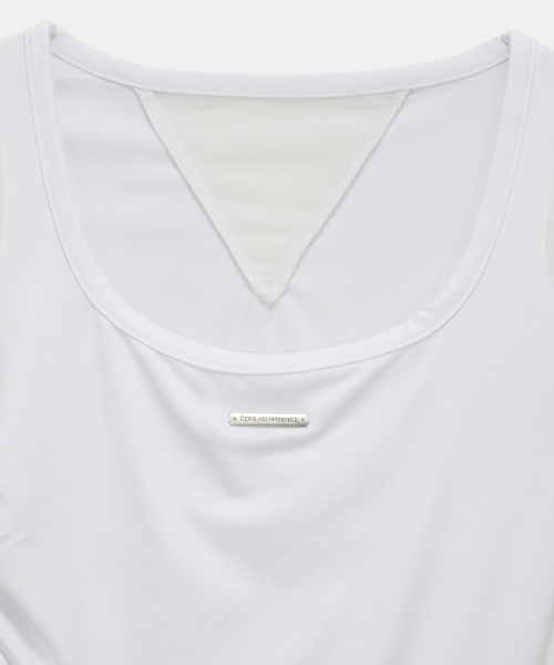 ETRE AU SOMMET(エトレオソメ)の「Modern Square Shirring Tee (White)(Tシャツ/カットソー・レディース・ホワイト・FREE)」の11枚目の写真
