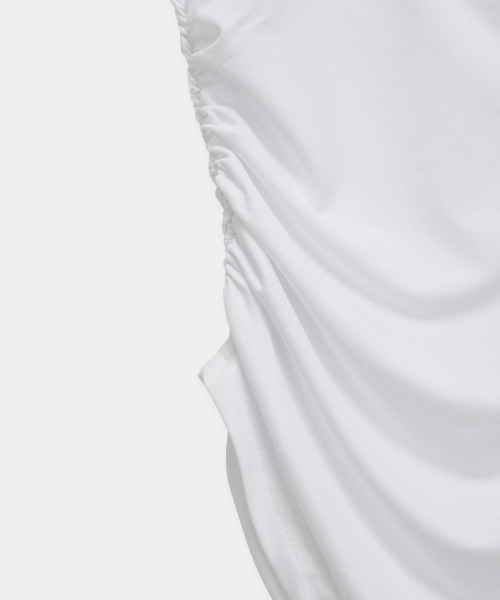 ETRE AU SOMMET(エトレオソメ)の「Modern Square Shirring Tee (White)(Tシャツ/カットソー・レディース・ホワイト・FREE)」の10枚目の写真
