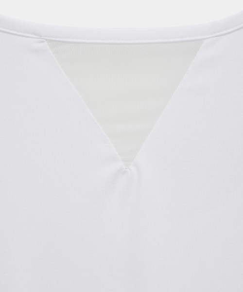ETRE AU SOMMET(エトレオソメ)の「Modern Square Shirring Tee (White)(Tシャツ/カットソー・レディース・ホワイト・FREE)」の8枚目の写真