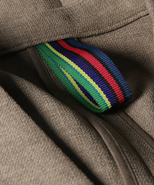 PS Paul Smith(ピーエスポールスミス)の「RIRANCHA(R) ノーカラージャケット / 162754 EXJ02(ノーカラージャケット・メンズ・カーキブラウン/ダークグレー・LARGE/MEDIUM/SMALL)」の9枚目の写真
