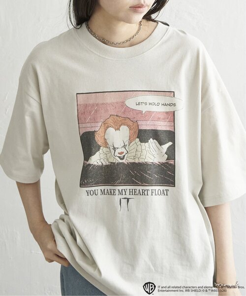 VENCEEXCHANGE(ヴァンスエクスチェンジ)の「USED風 IT イット プリントTシャツ 1(Tシャツ/カットソー・メンズ・ブラック/ホワイト/ダークグレー/オフホワイト・M/LL/L)」の2枚目の写真