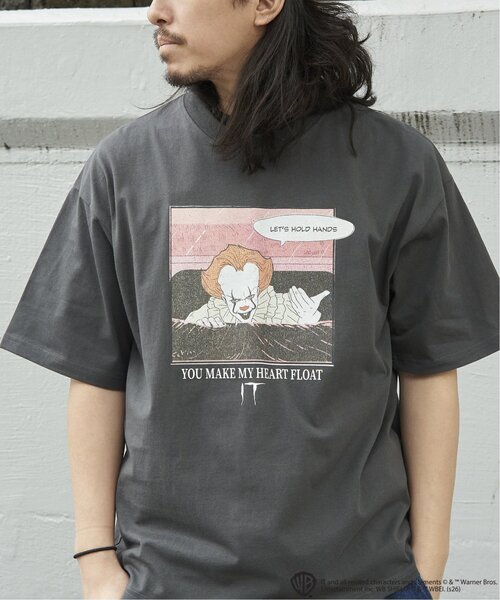 VENCEEXCHANGE(ヴァンスエクスチェンジ)の「USED風 IT イット プリントTシャツ 1(Tシャツ/カットソー・メンズ・ブラック/ホワイト/ダークグレー/オフホワイト・M/LL/L)」の4枚目の写真