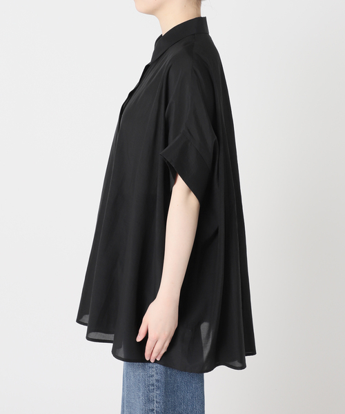 journal standard L'essage（ジャーナルスタンダードレサージュ）の「ライトローンドルマンシャツ（シャツ/ブラウス・レディース・ブラウン/アイボリー/ブルー系その他/ブラック・FREE）」の14枚目の写真