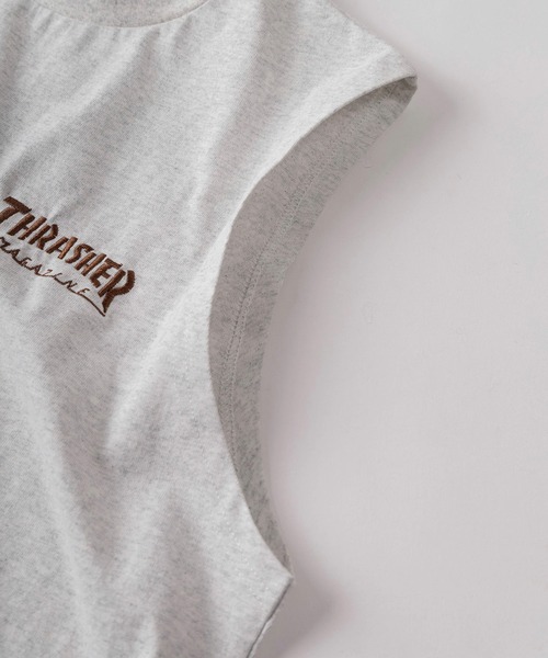 THRASHER(スラッシャー)の「【70】【THRASHER/スラッシャー】ワンポイント刺繍 オーバルロゴ バックプリント ノースリーブ Tシャツ(Tシャツ/カットソー・メンズ・ホワイト/ブラック/アッシュグレー・L/M/XL)」の11枚目の写真
