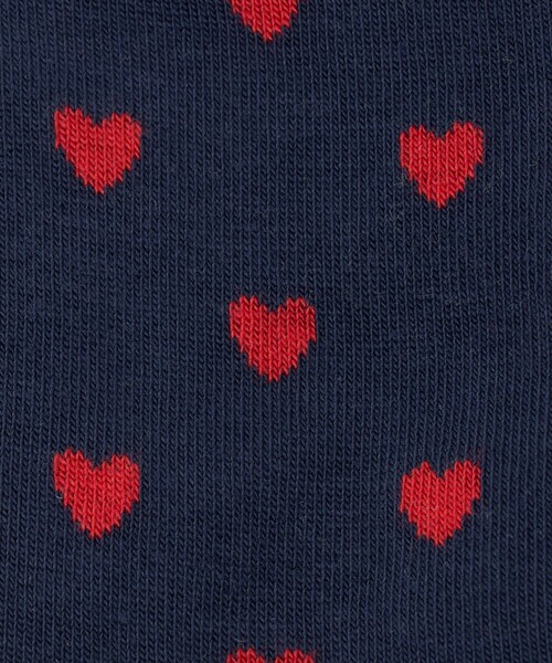 BLEU FORET(ブルーフォレ)の「<BLEU FORET>ハート ソックス(ソックス/靴下・レディース・ネイビー・36/40)」の3枚目の写真