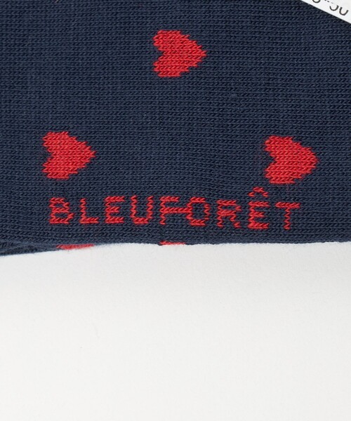 BLEU FORET(ブルーフォレ)の「<BLEU FORET>ハート ソックス(ソックス/靴下・レディース・ネイビー・36/40)」の4枚目の写真