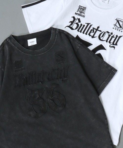SITRY(シトリー)の「Street Style Game Shirt/ストリートスタイル ヴィンテージライク ショート丈 ゲームシャツ ユニフォーム 半袖Tシャツ レディース メンズ(Tシャツ/カットソー・メンズ・ブラック/ブラック系その他/ホワイト・S/M/L)」の3枚目の写真