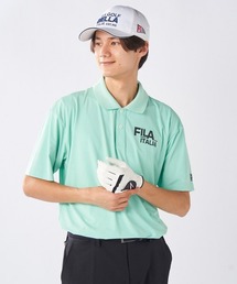 【FILA GOLF:フィラゴルフ】冷感素材半袖シャツ ゴルフ 新素材『SUPER NYLON COOL /スーパーナイロンクール』
