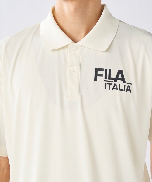 FILA GOLF（フィラゴルフ ）の「【FILA GOLF:フィラゴルフ】冷感素材半袖シャツ　ゴルフ　新素材『SUPER NYLON COOL /スーパーナイロンクール』（シャツ/ブラウス・メンズ・ホワイト/グリーン/ブラック・X-LARGE/LARGE/XX-LARGE/MEDIUM）」の18枚目の写真