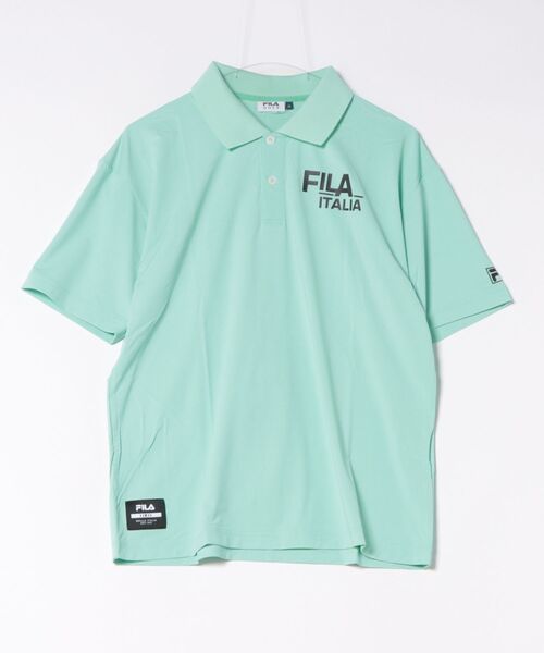 FILA GOLF（フィラゴルフ ）の「【FILA GOLF:フィラゴルフ】冷感素材半袖シャツ　ゴルフ　新素材『SUPER NYLON COOL /スーパーナイロンクール』（シャツ/ブラウス・メンズ・ホワイト/グリーン/ブラック・X-LARGE/LARGE/XX-LARGE/MEDIUM）」の14枚目の写真