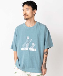 6.2oz ピグメントGOOD TIMES ビッグTEE