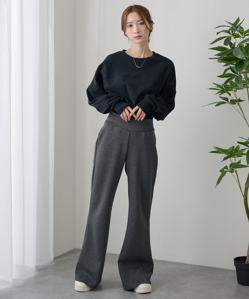 DAYRA(デイラ)の「ソリッドカラー ハイウエスト イージー ワイド パンツ(その他パンツ・レディース・ダークグレー/ブラック/グレー・L/M)」の9枚目の写真