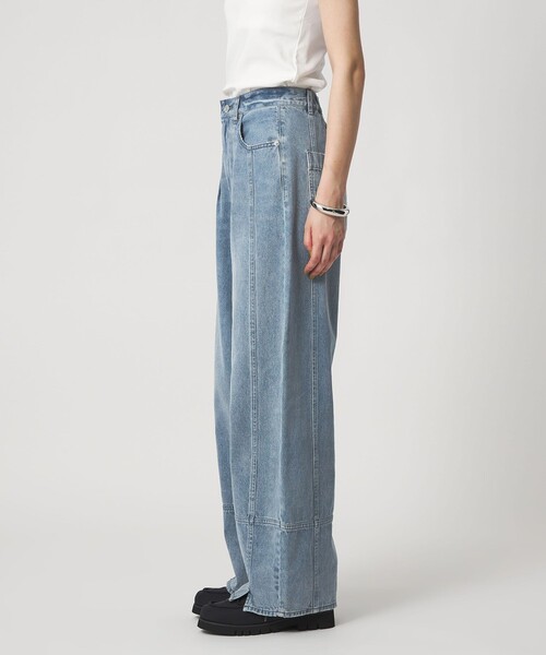 CITEN（シテン）の「＜CITEN＞デニムイージーカーブパンツ（デニムパンツ・レディース・コバルトブルー/ブラック/ライトブルー・S/M）」の11枚目の写真