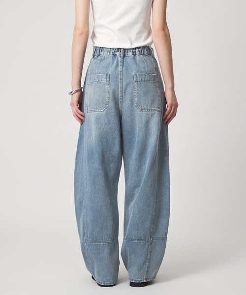 CITEN（シテン）の「＜CITEN＞デニムイージーカーブパンツ（デニムパンツ・レディース・コバルトブルー/ブラック/ライトブルー・S/M）」の12枚目の写真