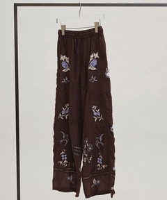 TODAYFUL/トゥデイフル] パッチワーク 刺繍ワイドパンツ（その他パンツ