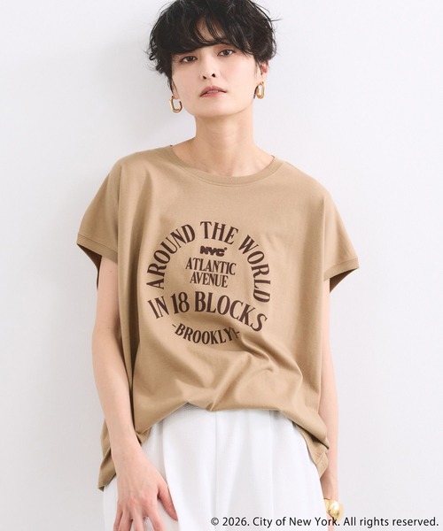 GOOD ROCK SPEED（グッドロックスピード）の「BARNYARDSTORM / GOOD ROCK SPEED別注 / NYC サークルロゴT（Tシャツ/カットソー・レディース・ホワイト/ベージュ/ブラック・FREE）」の18枚目の写真