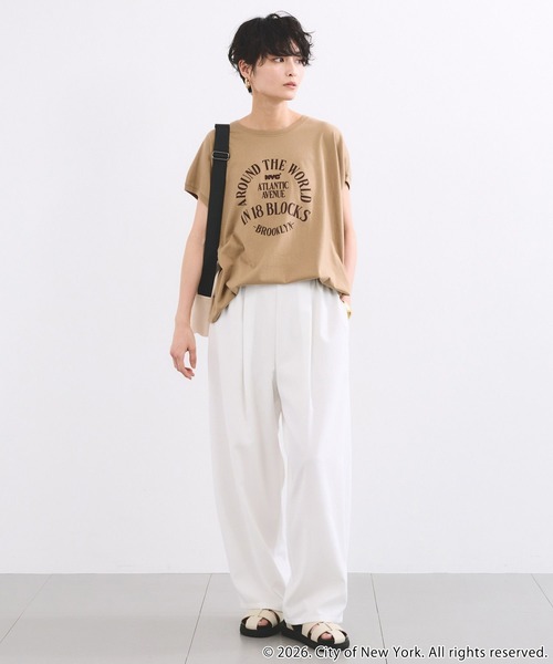 GOOD ROCK SPEED（グッドロックスピード）の「BARNYARDSTORM / GOOD ROCK SPEED別注 / NYC サークルロゴT（Tシャツ/カットソー・レディース・ホワイト/ベージュ/ブラック・FREE）」の20枚目の写真