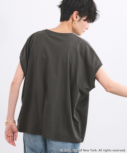 GOOD ROCK SPEED（グッドロックスピード）の「BARNYARDSTORM / GOOD ROCK SPEED別注 / NYC サークルロゴT（Tシャツ/カットソー・レディース・ホワイト/ベージュ/ブラック・FREE）」の8枚目の写真