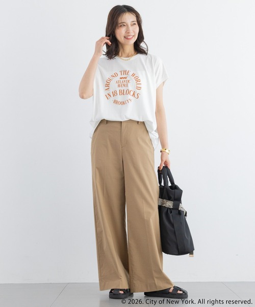 GOOD ROCK SPEED（グッドロックスピード）の「BARNYARDSTORM / GOOD ROCK SPEED別注 / NYC サークルロゴT（Tシャツ/カットソー・レディース・ホワイト/ベージュ/ブラック・FREE）」の13枚目の写真