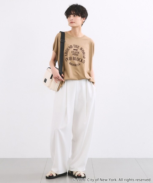 GOOD ROCK SPEED（グッドロックスピード）の「BARNYARDSTORM / GOOD ROCK SPEED別注 / NYC サークルロゴT（Tシャツ/カットソー・レディース・ホワイト/ベージュ/ブラック・FREE）」の17枚目の写真