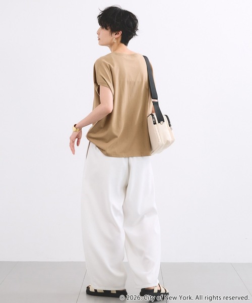 GOOD ROCK SPEED（グッドロックスピード）の「BARNYARDSTORM / GOOD ROCK SPEED別注 / NYC サークルロゴT（Tシャツ/カットソー・レディース・ホワイト/ベージュ/ブラック・FREE）」の21枚目の写真