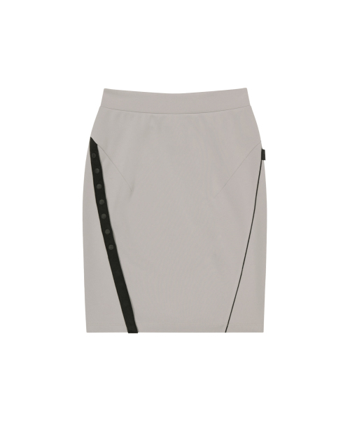 OJOS(オホス)の「Button Slit Track Skirt / Grey(スカート・レディース・その他・1/2/3)」の2枚目の写真