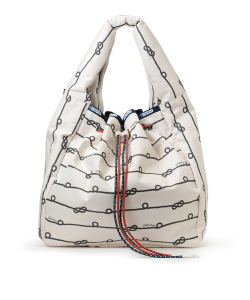 LeSportsac（レスポートサック）の「DBL DRAWST MARCHE BAG アイボリーセイル（トートバッグ・レディース・ホワイト・FREE）」の6枚目の写真