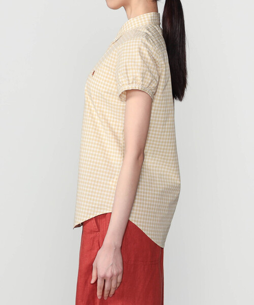 GYMPHLEX(ジムフレックス)の「Gymphlex | コットンタイプライター フレンチスリーブシャツ WOMEN(シャツ/ブラウス・レディース・イエロー系その他・14/12)」の10枚目の写真
