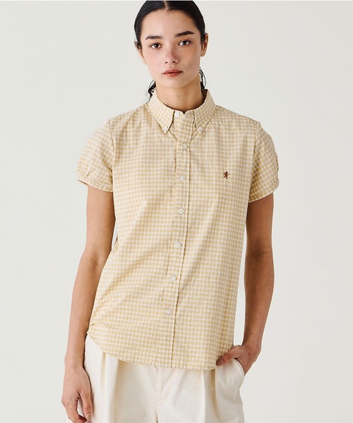 GYMPHLEX(ジムフレックス)の「Gymphlex | コットンタイプライター フレンチスリーブシャツ WOMEN(シャツ/ブラウス・レディース・イエロー系その他・14/12)」の15枚目の写真