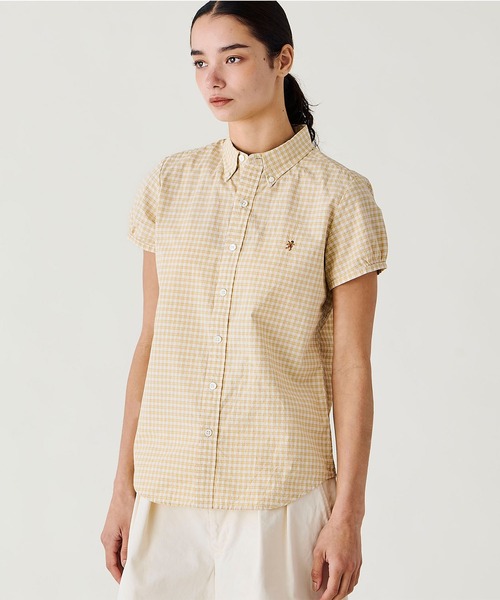 GYMPHLEX(ジムフレックス)の「Gymphlex | コットンタイプライター フレンチスリーブシャツ WOMEN(シャツ/ブラウス・レディース・イエロー系その他・14/12)」の14枚目の写真