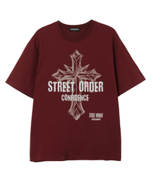 STREET ORDER 半袖Tシャツ (VS0133) バーガンディ