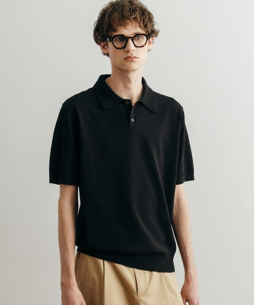 LURAKU(ルラク)の「【LURAKU】Light Polo Shirt / ライトポロシャツ(ポロシャツ・メンズ・ブラック/ブラウン・M/L)」の2枚目の写真