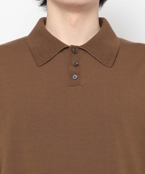 LURAKU(ルラク)の「【LURAKU】Light Polo Shirt / ライトポロシャツ(ポロシャツ・メンズ・ブラック/ブラウン・M/L)」の7枚目の写真
