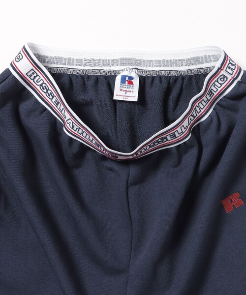 BEAMS HEART(ビームスハート)の「【EXCLUSIVE】RUSSELL ATHLETIC / ライン ゴム スウェット パンツ(スウェットパンツ・レディース・ライトグレー/ネイビー・FREE)」の4枚目の写真